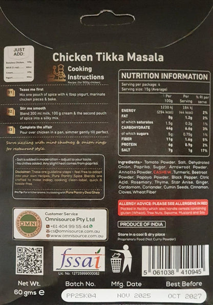 Pure Pantry Chicken Tikka Masala Blend 60 gms