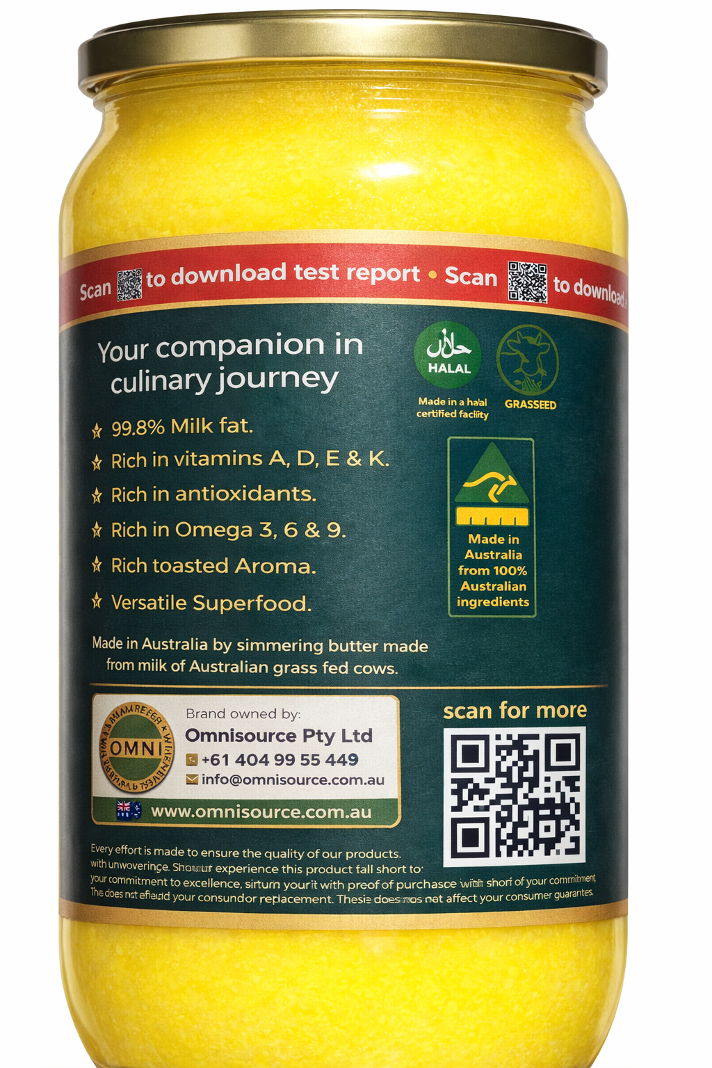 Pure Pantry Desi Ghee (Clarified Butter) (1/2 ltr)