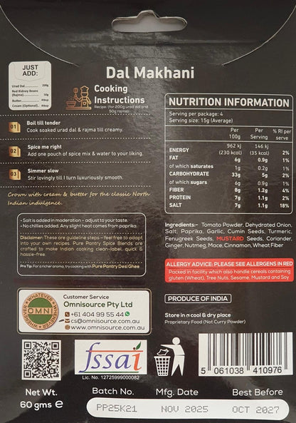 Pure Pantry Dal Makhani Blend 60 gms