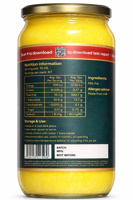 Pure Pantry Desi Ghee (Clarified Butter) (1/2 ltr)