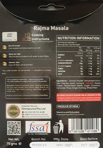 Pure Pantry Rajma Masala Blend 75 gms
