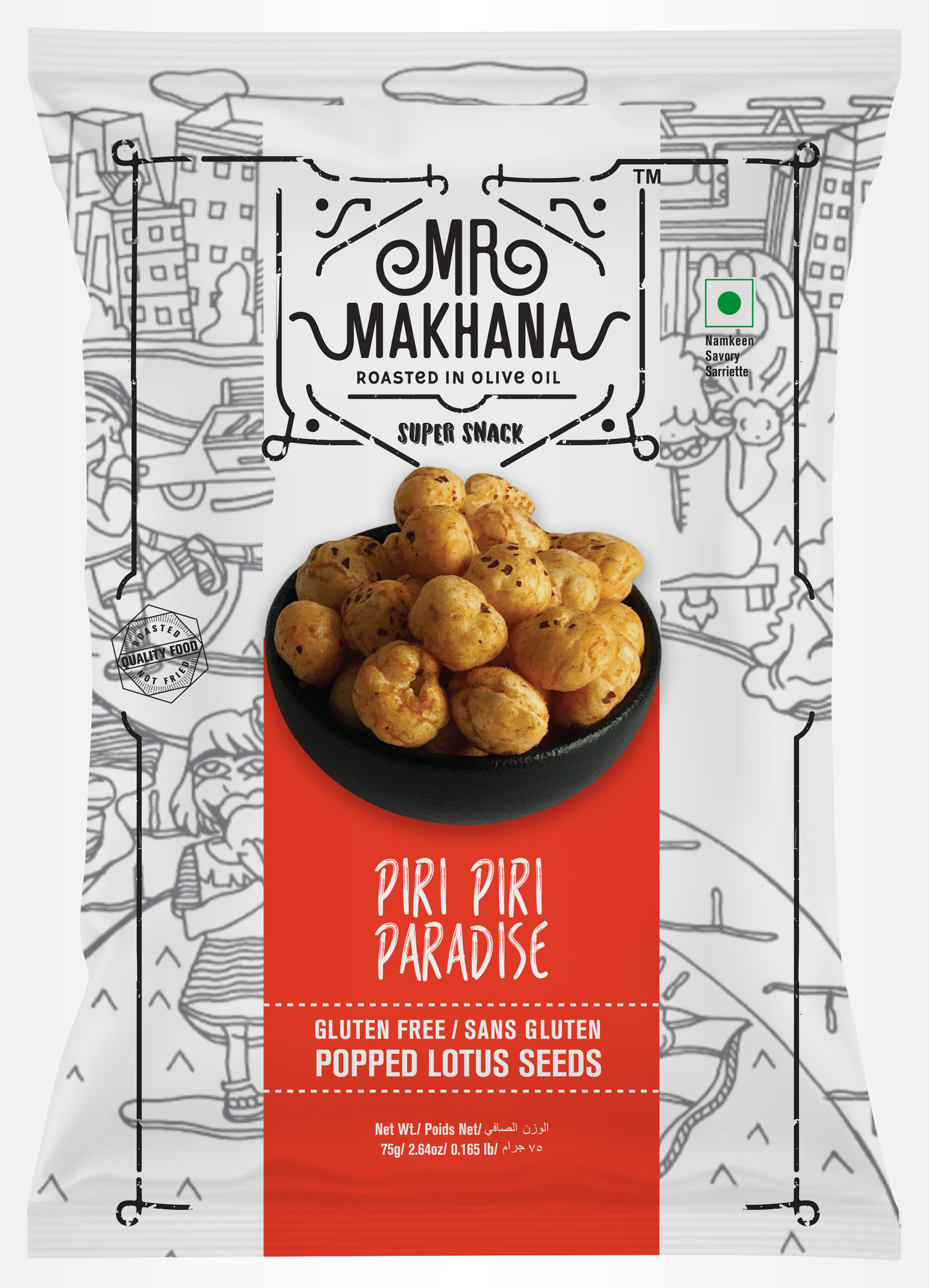 Mr Makhana Classic Range (75 gm) (Lotus Seeds)